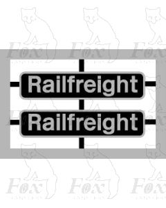 Black Railfreight plates