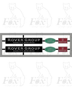 47323 ROVER GROUP QUALITY ASSURED