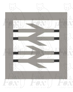 Double Arrows - small size for shunters etc