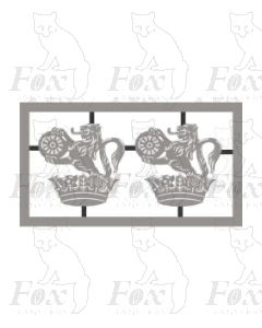 AC Electric Loco Lion and Wheel cast crest (Pair)