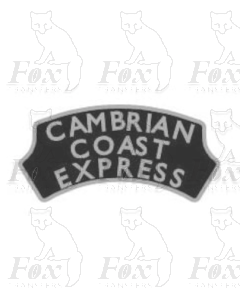 Headboard (plain) - CAMBRIAN COAST EXPRESS - black