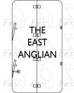 Tailboard - THE EAST ANGLIAN white and black
