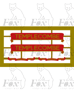 34098RB  TEMPLECOMBE (includes backing plates)