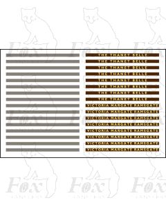 THE THANET BELLE / VICTORIA MARGATE RAMSGATE - Steel Coachboards
