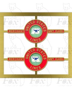 35012 UNITED STATES LINES (Flag design)