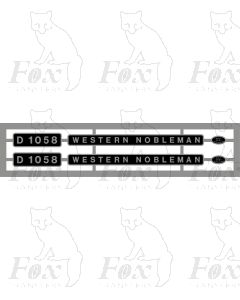 D1058 WESTERN NOBLEMAN