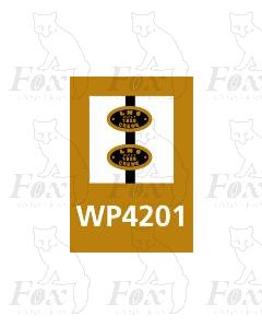 LMS Loco worksplates Crewe - BRASS
