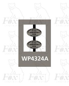 Doncaster Worksplates for A1/2/3/4/V2 - STAINLESS STEEL