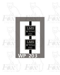 LMS Tender plates 1945