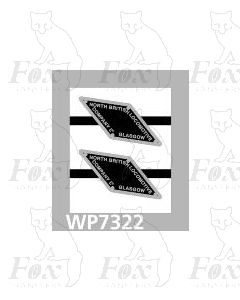 North British Worksplates - stainless - diamond shape