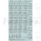 LNER Garter Blue Class A4 Streamlined Loco Lettering/Numbering