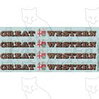 1927-1934 : GREAT (twin shield crest) WESTERN Loco Lettering gold/red