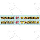 1927-1934 : GREAT (twin shield crest) WESTERN Loco Lettering yellow/red