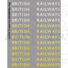 Original LNER style British Railways Lettering