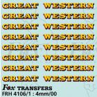 GW Locomotive Lettering yellow/red
