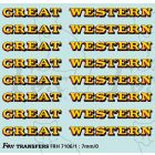 GW Locomotive Lettering yellow/red 