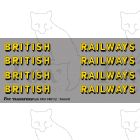 BRITISH RAILWAYS Lettering for early BR liveries