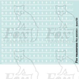 Early Diesel & Electric Livery D/E-Numbering
