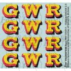 GWR Locomotive Initials yellow/red/black