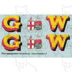 1927-1934 : G (twin shield crest) W Loco Initials yellow/red