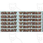 Great Western Locomotive Tender Lettering gold-red-black