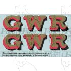 GWR Locomotive Initials gold/red/black