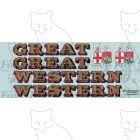 1927-1934 : GREAT (twin shield crest) WESTERN Loco Lettering gold/red