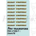 GW Locomotive Lettering yellow/red