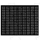 Midland Region Smokebox Numbersets 45702-46248