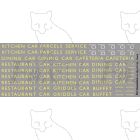 BR British Railways Coach Branding in straw