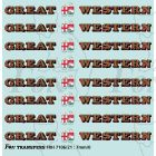 1927-1934 : GREAT (twin shield crest) WESTERN Loco Lettering gold/red