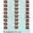 GWR Locomotive Initials gold/red/black