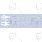InterCity Loco/HST Livery - Inter-City 125 lettering in white outline with double arrow - 1 Pair