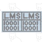 Lettering and numbering set LMS 10001