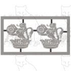 AC Electric Loco Lion and Wheel cast crest (Pair)