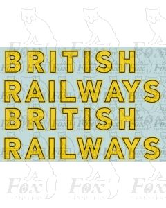 SR - BRITISH RAILWAYS Bulleid Lettering