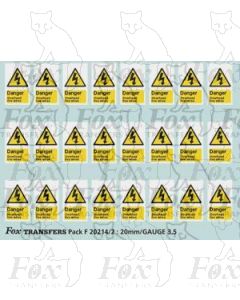 Overhead Live Wire Warning Flashes (1999 onwards)