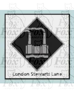 London Stewarts Lane  - STICKER