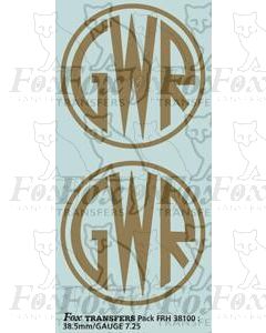 GWR Shirtbutton Coach Motifs