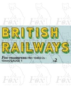 SR - BRITISH RAILWAYS Bulleid Sunshine Lettering