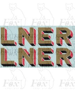 LNER Later Lettering/Numbering for Garter blue and green Locos
