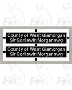 37899 County of West Glamorgan Sir Gorllewin Morgannwg 