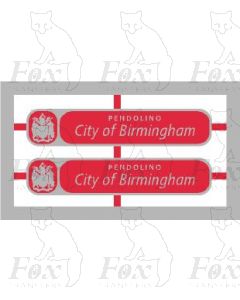 390032 PENDOLINO City of Birmingham