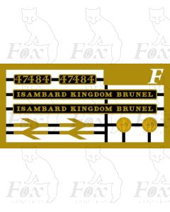 47484/2 ISAMBARD KINGDOM BRUNEL (with brass crests)