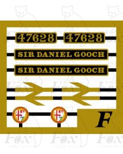 47628 SIR DANIEL GOOCH (with brass crest and coloured transfers)