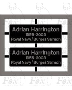 60093 Adrian Harrington 1955-2003 Royal Navy/Burgess Salmon