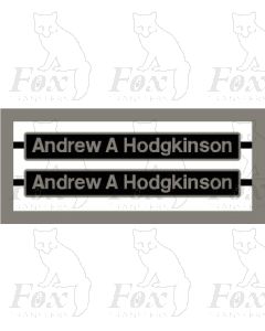 47370 Andrew A Hodgkinson