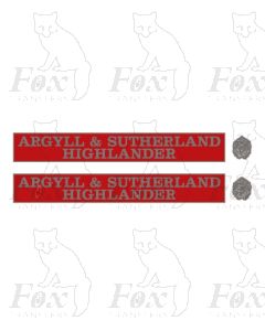 55021 ARGYLL & SUTHERLAND HIGHLANDER (with crests)