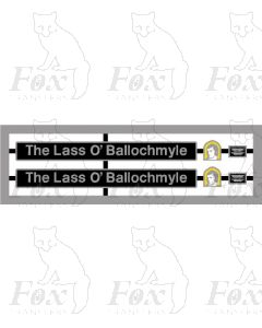 37692 The Lass O Ballochmyle (2 pairs of plaques)