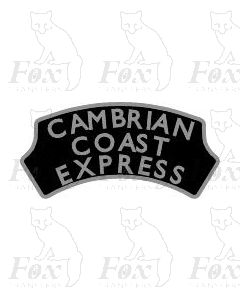 Headboard (plain) - CAMBRIAN COAST EXPRESS - black